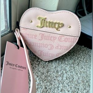 Juicy Couture heart wristlet purse NWT